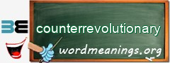 WordMeaning blackboard for counterrevolutionary